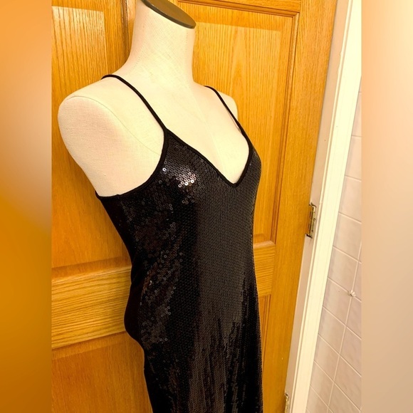 Gottex Dresses & Skirts - X By Gottex, Black Sparkle, Strappy Bodycon, Spaghetti Strap Party Dress Size S